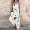 Floral Print Wide Leg Overalls Jumpsuit for Women