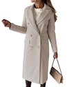 Chic Long Wool Blend Coat for Women