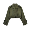 Women’s Trendy Short Trench Coat for Effortless Casual Style