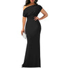 Women's Elegant Off-Shoulder Evening Dress for Timeless Sophistication