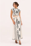 Women's Embroidered Fringe Co-Ord Set for Summer Occasions