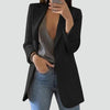 Chic Long Women's Blazer with Classic Slim Lapels