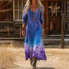 Classic Long Sleeve Vintage-Inspired Dress with Flattering Silhouette