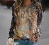 Artistic Print Pullover for Cozy Warmth and Effortless Style