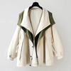 Stylish Lightweight Women's Windbreaker Jacket with Layered Hood