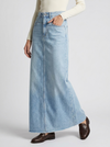 High-Waisted Long Denim Maxi Skirt for Effortless Everyday Style