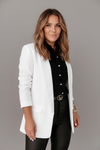 Fitted Women’s Blazer with Wrap Collar for Everyday Style