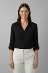 Gleamond | Women's Blouse with Collar and Button Fastening