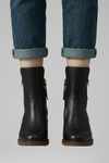 Orthopaedic Ankle Boots for Women with Side Zipper and Block Heel for All-Day Comfort