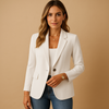 Women's Tailored Single-Breasted Blazer for Effortless Elegance