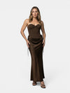 B&B | Women's Strapless Maxi Dress with Sweetheart Neckline