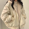 Women's Double-Layered Transitional Jacket with Teddy Lining for Winter