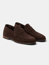 Gleamond | Men's Penny Loafers with Slip On Design and Apron Toe