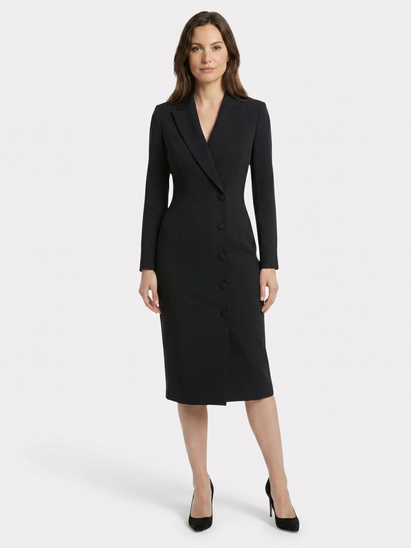 tailored blazer midi dress Gleamond enhancing the silhouette while Size:IT40 / UK8 / FR36 / US4 Short Midi Dress For MODELLO_AVENTINO