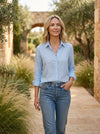Gleamond | Women’s Elegant Button-Down Shirt with Long Sleeves