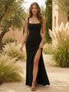 Gleamond | Women’s Formal Slip Maxi Dress with Open Back