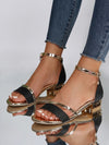 Gleamond | Women’s Orthopedic Heeled Sandals Comfort Support Ankle Strap