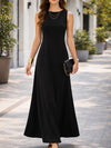Gleamond | Women Tank Maxi Dress With Flared Skirt