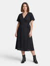 Gleamond | Women's A-Line Midi Dress with Short Sleeves