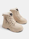 Gleamond | Women's Ankle Boots with Lace Up and Chunky Sole