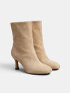 Gleamond | Women's Ankle Boots with Round Toe and Stiletto Heel