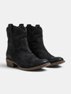 Gleamond | Women's Ankle Boots with Western Pull Tabs and Low Heel