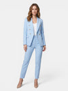 Gleamond | Women's Blazer and Straight Leg Trouser Set