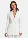 Gleamond | Women's Blazer Dress with Double Breasted Button Front and Lapel Collar