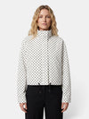 Gleamond | Women's Bomber Jacket with High Collar and Front Zip