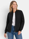 Gleamond | Women's Bomber Jacket with Quilted Design and Zip Fastening