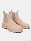 Gleamond | Women's Chelsea Boots with Platform Sole and Round Toe