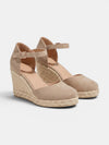 Gleamond | Women's Closed Toe Espadrille Wedge Sandals