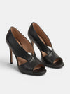 Gleamond | Women's Cut-Out Open Toe High Heel Sandals