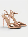 Gleamond | Women's Elegant Metallic High Heel Pumps