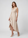 Gleamond | Women's Elegant Midi Dress V-Neck Wrap Occasion Dress