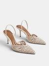 Gleamond | Women's Elegant Slingback Pointed Heels