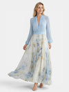 Gleamond | Women's Elegant V Neck Maxi Dress for Special Occasions