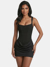 Gleamond | Women's Fitted Mini Dress with Square Neckline