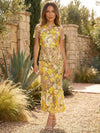Gleamond | Women's Floral Appliqué Evening Gown - Tulle Mermaid Formal Dress