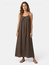 Gleamond | Women's Maxi Dress with Adjustable Straps and Sleeveless Design