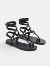 Gleamond | Women's Gladiator Sandals with Toe Loop and Buckle Straps