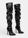 Gleamond | Women's Over the Knee Boots with Pointed Toe and Stiletto Heel