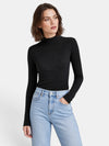 Gleamond | Women's High Neck Jumper with Long Sleeves and Fitted Design