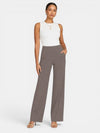 Gleamond | Women's High Rise Straight Leg Trousers