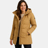 Gleamond | Women's Hooded Puffer Coat with Zip Fastening and Side Pockets