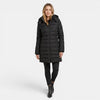 Gleamond | Women's Hooded Puffer Coat with Zip Fastening and Side Pockets