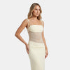 Gleamond | Women's Lace Bodice Maxi Dress with Thin Straps