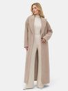 Gleamond | Women's Long Coat with Oversized Fit and Notch Lapel Collar