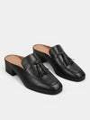 Gleamond | Women's Mule Loafers with Square Toe and Tassel Detail