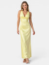 Gleamond | Women's Open Back Maxi Dress with Cross Straps